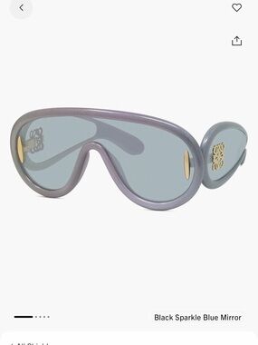 Loewe Sparkle Shield Sunglasses with Blue Mirror